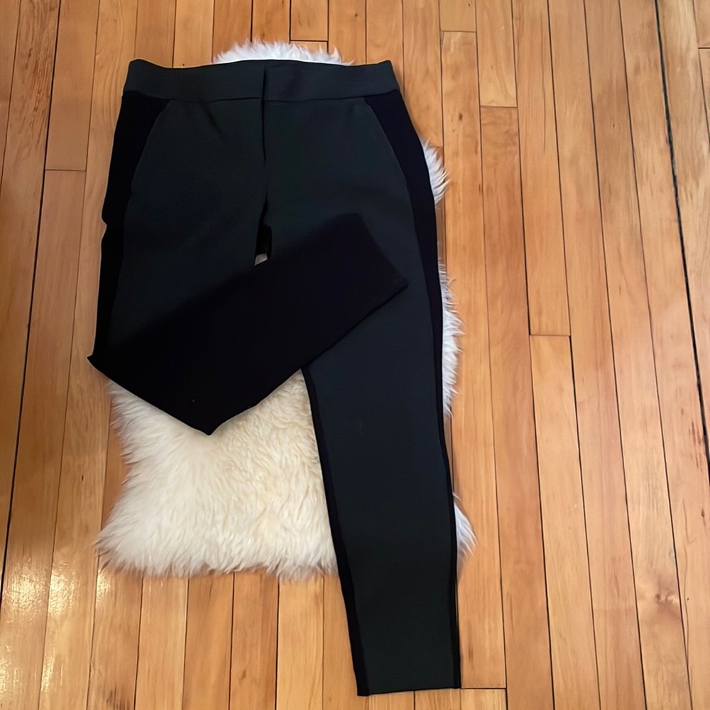 Loft black and gray ankle pants. Petite 10